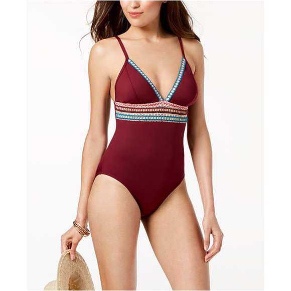 la blanca running stitch one piece